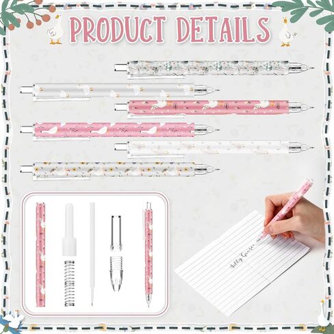 50 Pcs Goose Ballpoint Pens One Silly Goose Birthday Party Decoration Farm Party Geese Ballpoint 0.5mm Black Ink Pen 1st Baby Shower Favor for Guest Birthday Decor Favors Supplies, 6 Styles in Saudi Arabia