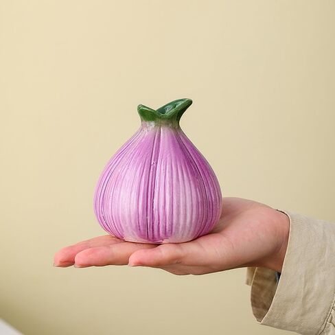 Cute Flower Holder for Roses, Small Garlic Flowers Vase Decorative Table Centerpiece for Home Office Desk Dining Table Decor, Ideal Gift for Housewarming Mother's Day in Kuwait