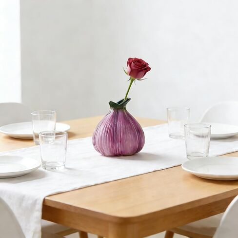 Cute Flower Holder for Roses, Small Garlic Flowers Vase Decorative Table Centerpiece for Home Office Desk Dining Table Decor, Ideal Gift for Housewarming Mother's Day in Kuwait