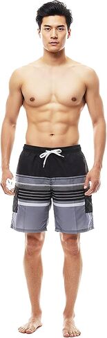 NORTY Mens Big Extended Size Swim Trunks - Mens Plus King Size Swimsuit Thru 5X in Saudi Arabia