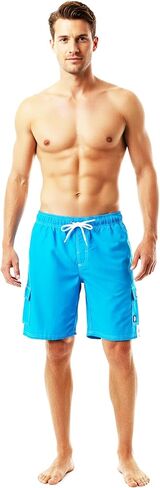 NORTY Mens Big Extended Size Swim Trunks - Mens Plus King Size Swimsuit Thru 5X in Kuwait