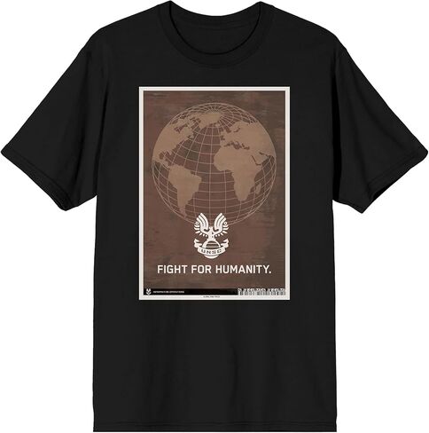 Halo Infinite Globe Adult Black Short Sleeve Tee in Saudi Arabia
