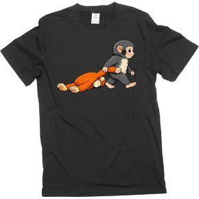 Baby Monkey Punch dragging Toy Cute Internet Vital Japan Zoo tee Shirt in Kuwait
