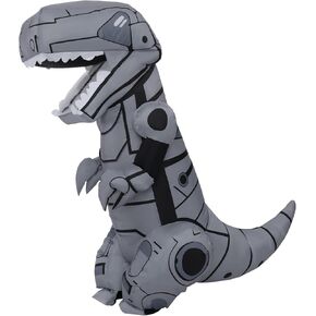 Inflatable Dinosaur Costume, Novel Blow Up Mechanical T-rex Dino Costume for Halloween Party Parade Cosplay in Kuwait