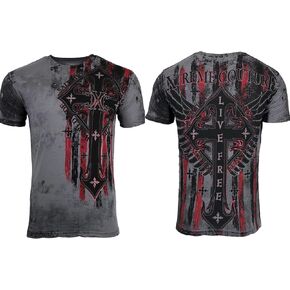 Xtreme Couture by Affliction Men's T-Shirt Liberty Crusade in Kuwait