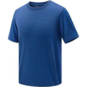 قمصان Bigant Boys ذات الأداء الجاف بعامل حماية من الأشعة فوق البنفسجية 50+ بأكمام قصيرة وواقي من الطفح الجلدي للشباب والأطفال ملابس رياضية رياضية للمدرسة in Kuwait