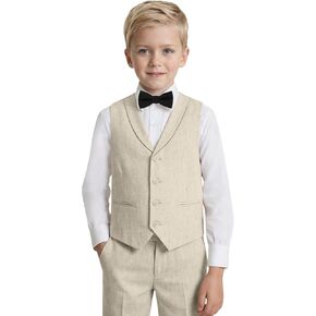 الأولاد الكتان الدعاوى لصبي سليم صالح 4 قطعة سترة السراويل التعادل الشاطئ الصيف خفيفة الوزن مجموعة للمراهقين فستان ملابس الزفاف الزي in Kuwait