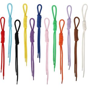 12pcs Colorful Paracord Keychain Bag Charms, Braided Rope Cord Bag Charm for Purse Backpack Handbag Decoration Accessories in Kuwait