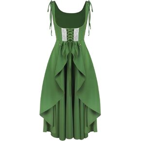 Renaissance Dresses for Women Medieval Irish Costume Overdress Renaissance Corset Dress in Kuwait