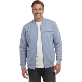 Turtle Bay New York Men’s Zip-Up Baseball Fleece Jacket – Lightweight Cotton Blend Casual Outerwear in Kuwait