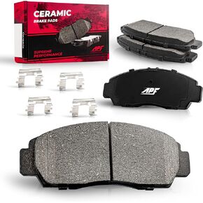APF All Performance Friction Rear Pads Compatible with 2011-2014 Chrysler 200 302MM Rear Rotor Ceramic Carbon Fiber Brakes | OEM Fitment | Low Noise | Dust Free | 10YR WTY | 4 Rear Brake Pads in Kuwait