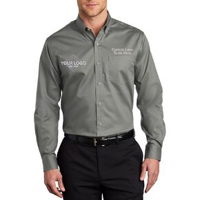 INK STITCH Men S663 Custom Embroidery Add Logo Texts SuperPro Twill Dress Shirts in Kuwait