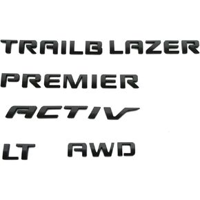 5Pcs Rear Emblems Car Badge Logo Nameplate Compatible with 2021-2026 Chevy Trailblazer Emblems New 42764658 (Matte Black) in Saudi Arabia