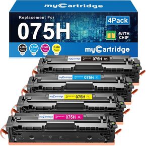 myCartridge 075H Toner Cartridge Set MF665Cdw LBP646Cdw Compatible Replacement for Canon 075H 075 Toner High Yield Works with Color imageCLASS LBP647Cdw LBP640 MF660 Series Laser Printer Ink, 4 Pack in Kuwait