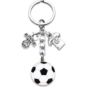 Soccer Gifts Soccer Keychain for Men Women Mini Football Party Favors Sport Keyring Gift for Soccer Lovers Fans Football Key Chains for Men's Backpack Ball Fan Key Ring in Kuwait