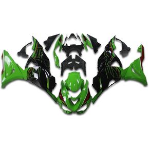 NT هدية أخضر أسود KRT هدية تناسب كاواساكي نينجا 2024 2025 ZX6R ZX-6R 636 حقن ABS البلاستيك ما بعد البيع هيكل الجسم 24 25 A4 in Kuwait