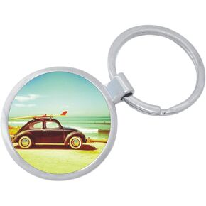 NewCharms VW Bug Surf Beach Keychain Featuring Loop for Keys or Backpack in Kuwait
