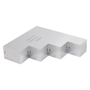 YUSHI Tipsy Step Calibration Block 1018 Carbon Steel 1.0, 2.0, 3.0, 4.0" and 1.5", 2.5", 3.5",4.5" for Thickness and linearity Calibration in UT in Kuwait