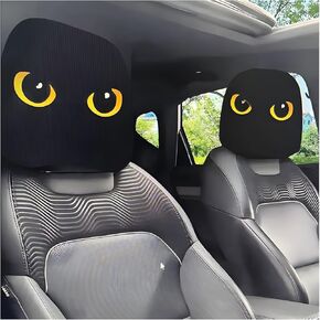 Funny Cartoon Car Headrest Covers, Universal Fit Car Headrest Cover, Personalized Seat Full Face Mask for Auto Front Seat Rest Decoration, Interior Auto Accessories (Red Face) in Kuwait