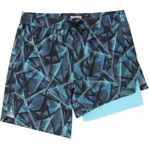 شورت جري 2 في 1 للرجال مع بطانة ضغط 5 بوصات و7 بوصات شورت رياضي سريع الجفاف مع جيوب وحلقة منشفة in Kuwait