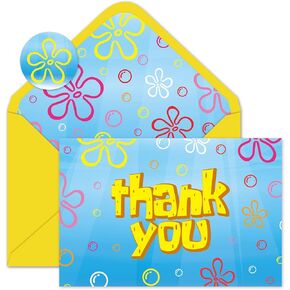 JarThenaAMCS 24 Pack Cartoon Mouse Thank You Cards Blank Greeting Cards With Envelopes Stickers Red Yellow Black Dot Stripe Note Card for Birthday Baby Shower Supplies in Kuwait