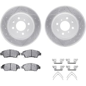 مجموعة فرامل شركة الاحتكاك الديناميكي لسيارة هوندا فيت 2015-2020 | طقم دوّارات ووسادات فرامل أمامية 5000 المتقدمة | الأجهزة متضمنة in Kuwait