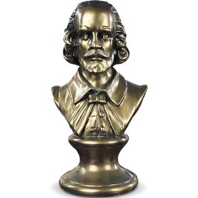 تمثال راتنج لتمثال ويليام شكسبير، منحوتات تمثال نصفي عتيقة لديكور المنزل لغرفة المعيشة، ديكور رف جمالي مقاس 12 بوصة لطاولة المكتب، هدايا برودواي فريدة من نوعها، نمط عصر النهضة in Kuwait