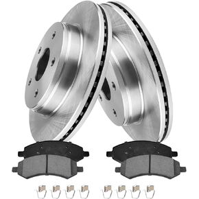 Front Brake Kit for 2011 2012 2013 2014 2015 2016 2017 2018 Ram 1500, 2006-2010 Dodge Ram 1500, 2007-2009 Durango, Chrysler Aspen Brake Pads and Rotors Kit, Brakes Replacement [13.23" Rotor] in Kuwait