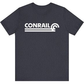 تي شيرت بشعار Conrail (أبيض) | هيذر بلو in Kuwait