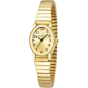 BOSHIYA Gold Watches for Women Easy Read Analog Quartz Women Watch with Stainless Steel Expansion Band Ladies Wrist Watches Waterproof in Saudi Arabia