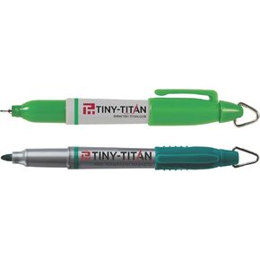 أقلام تحديد صغيرة من تايني تيتان، مجموعة كومبو ذات نقاط دقيقة للغاية ونقاط دقيقة - حبر دائم - مشبك سلسلة مفاتيح، علامات كرة جولف، مشبك على شارة الممرضة - حبر أسود - 1 نقطة دقيقة إضافية و1 نقطة دقيقة in Kuwait