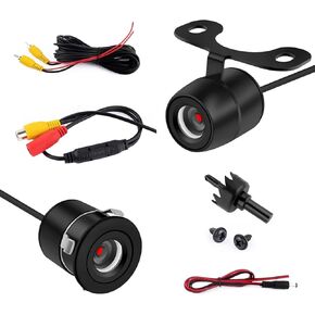 Car Reverse Camera, IP68 Waterproof Automotive Reverse Camera, HD Night Vision Rear View Image, Universal for Most Cars (Black) in Kuwait