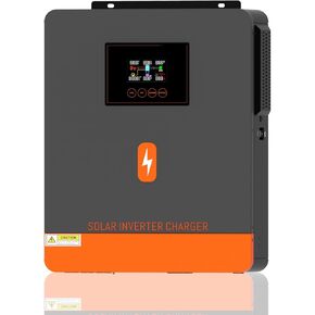 محول الطاقة الشمسية PowMr 10200 واط 48 فولت تيار مستمر إلى 220 فولت/230 فولت تيار متردد، محول طاقة موجة جيبية نقية مدمج 160 أمبير وحدة تحكم MPPT 10000 واط عاكس هجين للمنزل RV خارج الشبكة، لحمض الرصاص 48 فولت وبطارية ليثيوم in Kuwait