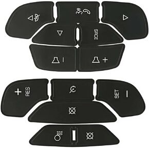 Steering Wheel Dash Button Repair Stickers Decals Compatible with Chevrolet Silverado GM GMC Yukon Acadia Sierra Tahoe Suburban 2006-2014 Interior Car Accessories in Kuwait