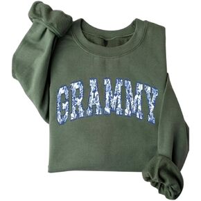 Grammy Sweatshirt Women Grandma Long Sleeve Graphic Shirts Cute Gigi Nana Crewneck Pullover Sweater in Kuwait