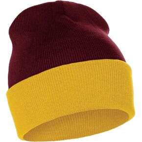 Classic Plain Cuffed Beanie Winter Knit Hat Skully Cap, Unisex Toboggan Hat in Kuwait