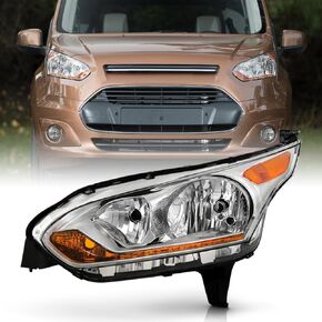 KEEKPO - For 2014 2015 2016 2017 2018 Ford Transit Connect Factory Chrome Housing Headlights Headlamps Pair Left+Right in Kuwait