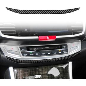 Real Carbon Fiber Wrap Center Console Water Cup Holder Trim Car Accessories Interior Aesthetic Compatible with Honda Accord 9th Gen 2013 2014 2015 2016 2017 Accessories in Saudi Arabia