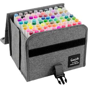 Art Markers 80 Brush Tips Alcohol Markers for Professional Artists and Beignners Coloring Illustration Sketch Marker Set in Kuwait