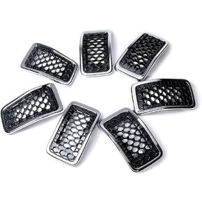 Compatible for 2019 2020 2021 Jeep Cherokee Matte Black Honeycomb Mesh Grille Insert + Chrome Trim Ring in Kuwait