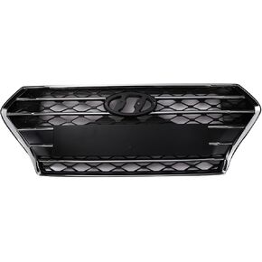 Front Bumper Upper Grille Compatible with 2018-2020 Hyundai Accent New Grille of Plating Replacement OEM 86350J0010 86350J0000 HY1200214 in Kuwait