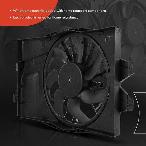 A-Premium Engine Radiator Cooling Fan Assembly Compatible with Select Dodge & Chrysler & Plymouth Models - Town & Country, Caravan, Voyager, 1993 1994 1995 - Replace# 4644367 in Saudi Arabia