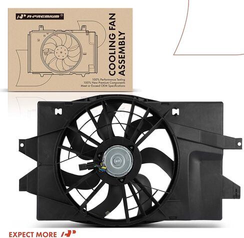 A-Premium Engine Radiator Cooling Fan Assembly Compatible with Select Dodge & Chrysler & Plymouth Models - Town & Country, Caravan, Voyager, 1993 1994 1995 - Replace# 4644367 in Saudi Arabia