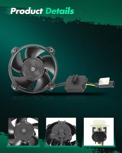 SCITOO Engine Radiator Cooling Fan Assembly Compatible with 2002-2008 for Mini for Cooper 1.6L; Replace 32416857718 in Saudi Arabia