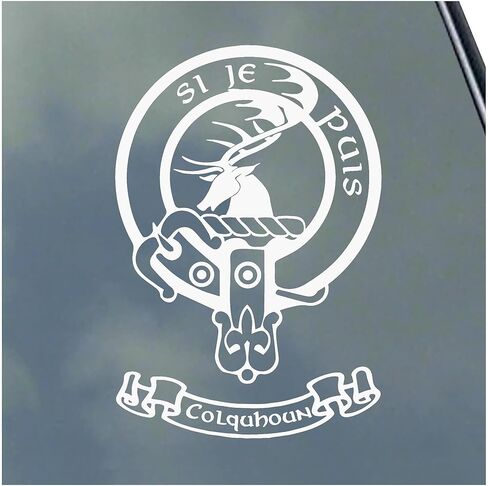 ملصق من الفينيل من Colquhoun Scottish Clan ملصق الترتان مع عائلة خيار اللافتة in Kuwait