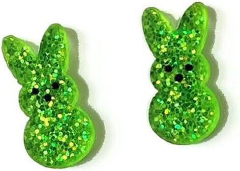 Sparkling Acrylic Easter Earrings For Women Easter Bunny Stud Earrings Holiday Jewelry Gifts in Kuwait