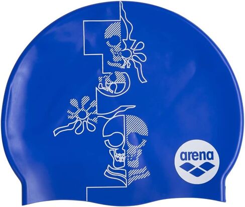 ARENA Unisex_Adult Print Jr Swim Caps, Orange, Tu in Saudi Arabia