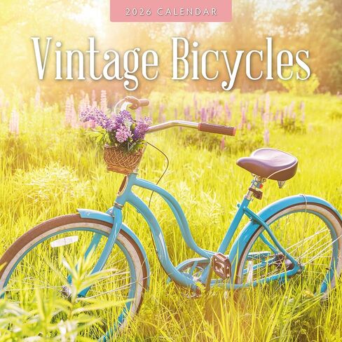 Red Robin 2026 Vintage Bicycles Monthly Wall Calendar | 12" x 24" Open | Premium Thick & Sturdy Paper | Hangable 12 Month Calendar | Lined Notes & To Do Area | Vivid Images | Plastic Free in Saudi Arabia