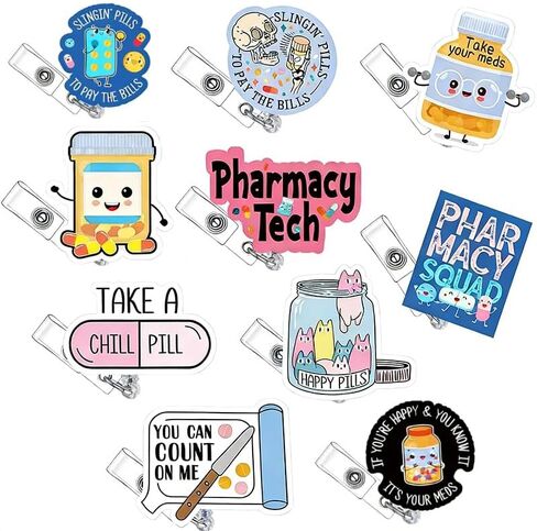 10 Pcs Labor and Delivery Badge Reel Retractable,Cute NICU Nurse Badge Reel,Labor and Delivery Nurse Gifts for Women,Glitter Acrylic Badge Holder for Nurses Week Gifts RN Medical Assistant in Saudi Arabia