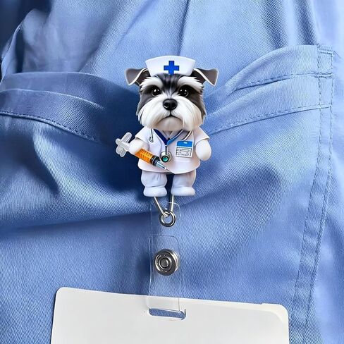 بكرة شارة أكريليك قابلة للسحب مع مشبك التمساح - قطة سوداء غاضبة تحمل كلا. Coffee Cup Badge Holder, Cute Cartoon Nurse ID Clip for Medical Workers/Office Staff/XPJ-01 in Kuwait